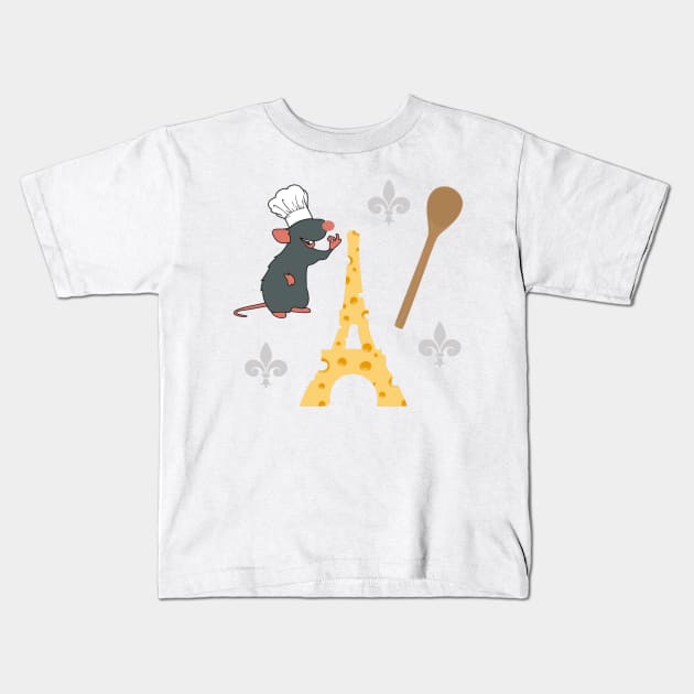 Ratatouille Pattern Kids T-Shirt by Mint-Rose